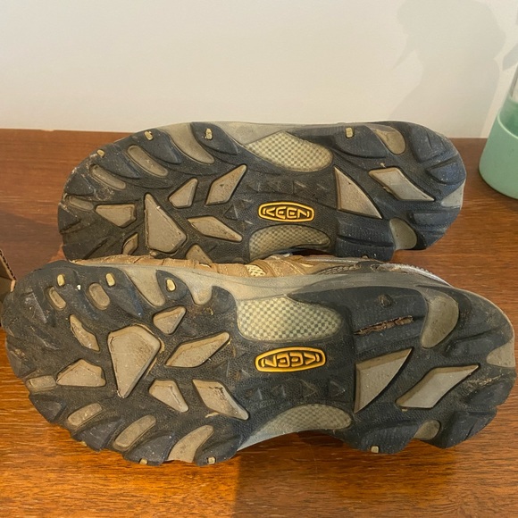 Keen Flint Low Steel Toe Brown 1008823M Drizzle/Surf Spray USA Women's Size 7.5 - Picture 3 of 4